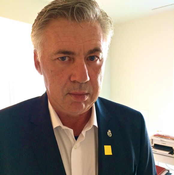 El entrenador del Real Madrid, Carlo Ancelotti