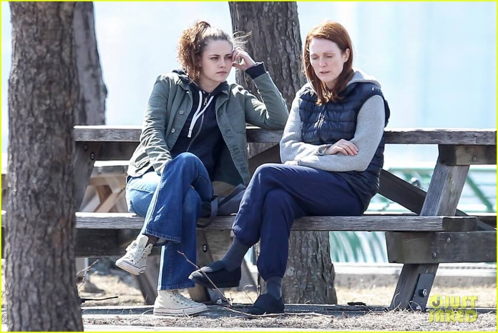 Kristen and jullianne filming stil alice at the riverside park nyc.